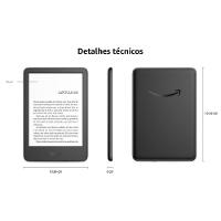E-Reader Kindle 11ª Geração Amazon com 16GB, Luz integrada e Wi-Fi - Preto - 7