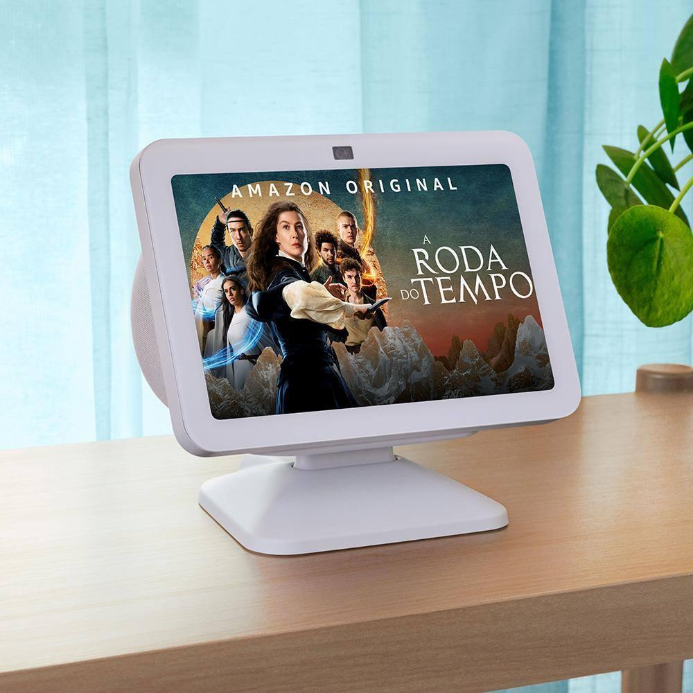 Echo Show 8 Amazon Smart Display com Alexa, Áudio Espacial e Hub de Casa Inteligente - Branco - 1