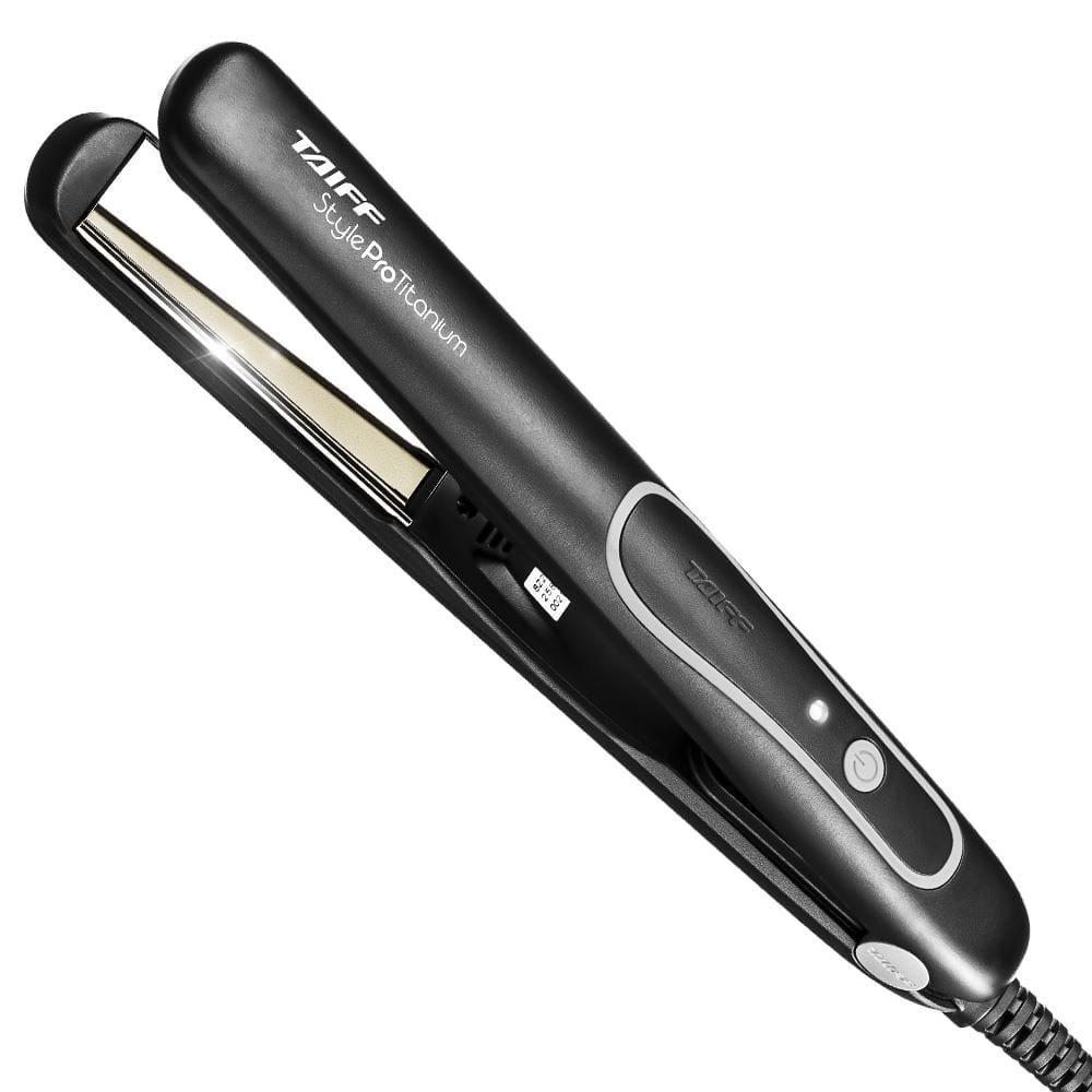 Prancha Taiff Style Pro Titanium 230°C com Cabo Giratório Preta/Prata - Bivolt - 2