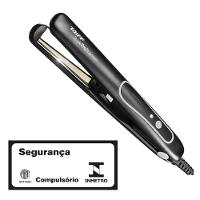 Prancha Taiff Style Pro Titanium 230°C com Cabo Giratório Preta/Prata - Bivolt - 5