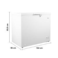 Freezer Horizontal Philco PFH260B Pés com Rodízio, 1 Porta, R600a e Degelo Manual Branco - 253 litros - 9