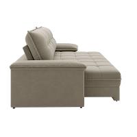 Sofá Retrátil e Reclinável 4 Lugares 2,60m Revestimento Suede com Molas Ensacadas Luizzi California Soft - 3