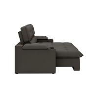 Sofá 3 Lugares Luizzi Liverpool Slim com Assento Retrátil e Reclinável, Revestido em Suede - 210cm de Largura - 3