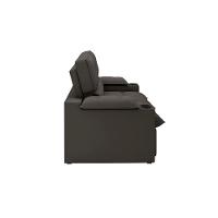 Sofá 3 Lugares Luizzi Liverpool Slim com Assento Retrátil e Reclinável, Revestido em Suede - 210cm de Largura