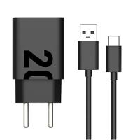 Carregador de Parede Motorola TurboPower 20W com Cabo USB-C - Preto - 1