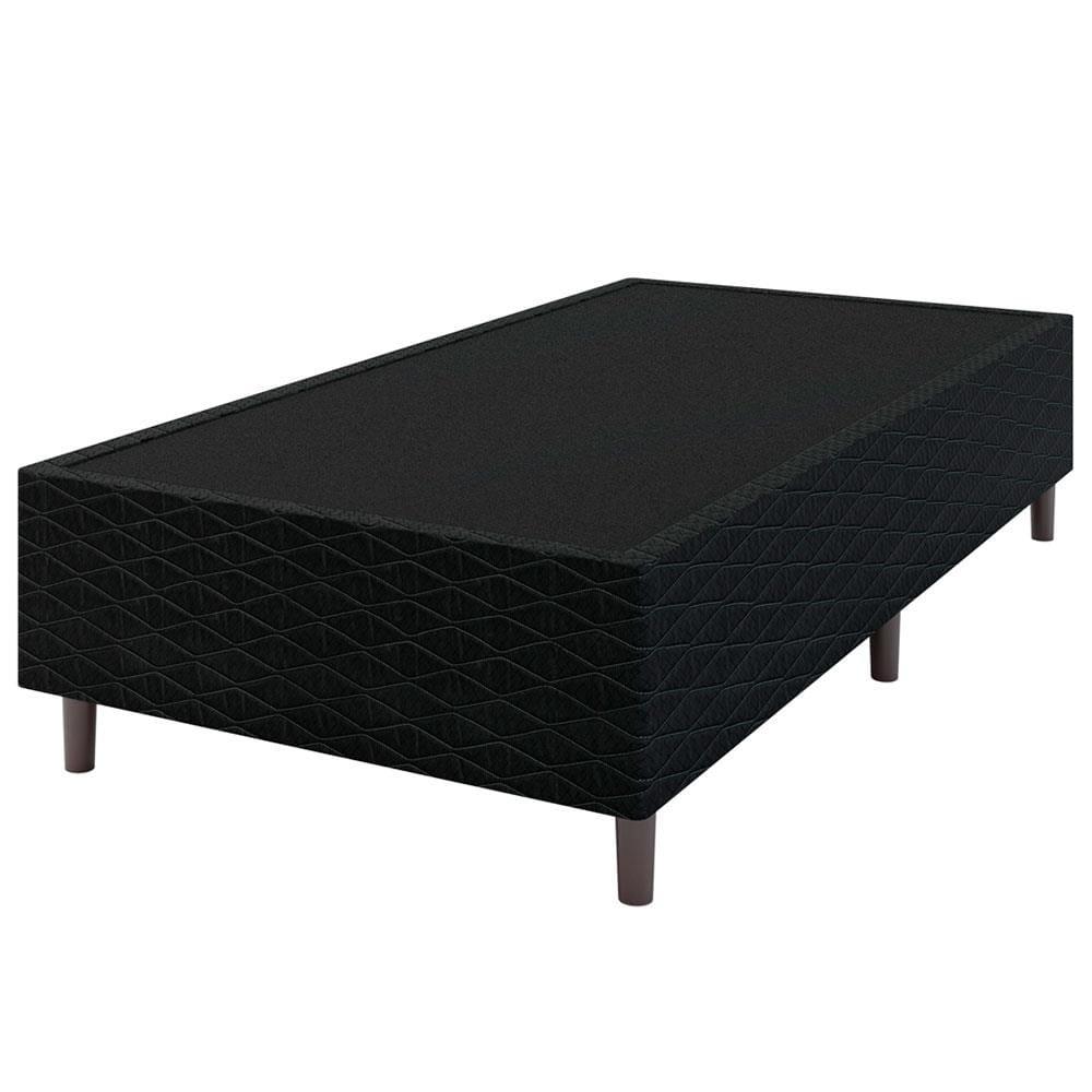 Cama Box de Solteiro Umaflex New Itália Black com Molas Ensacadas, Revestimento em Jacquard e Pillow Top D26 63X88X188cm - Preto - 7