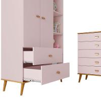 Guarda-Roupa Bartira Ternura com 5 Nichos, 2 Portas, 2 Gavetas + Cômoda Bartira Ternura com 5 Gavetas e 1 Porta - 5