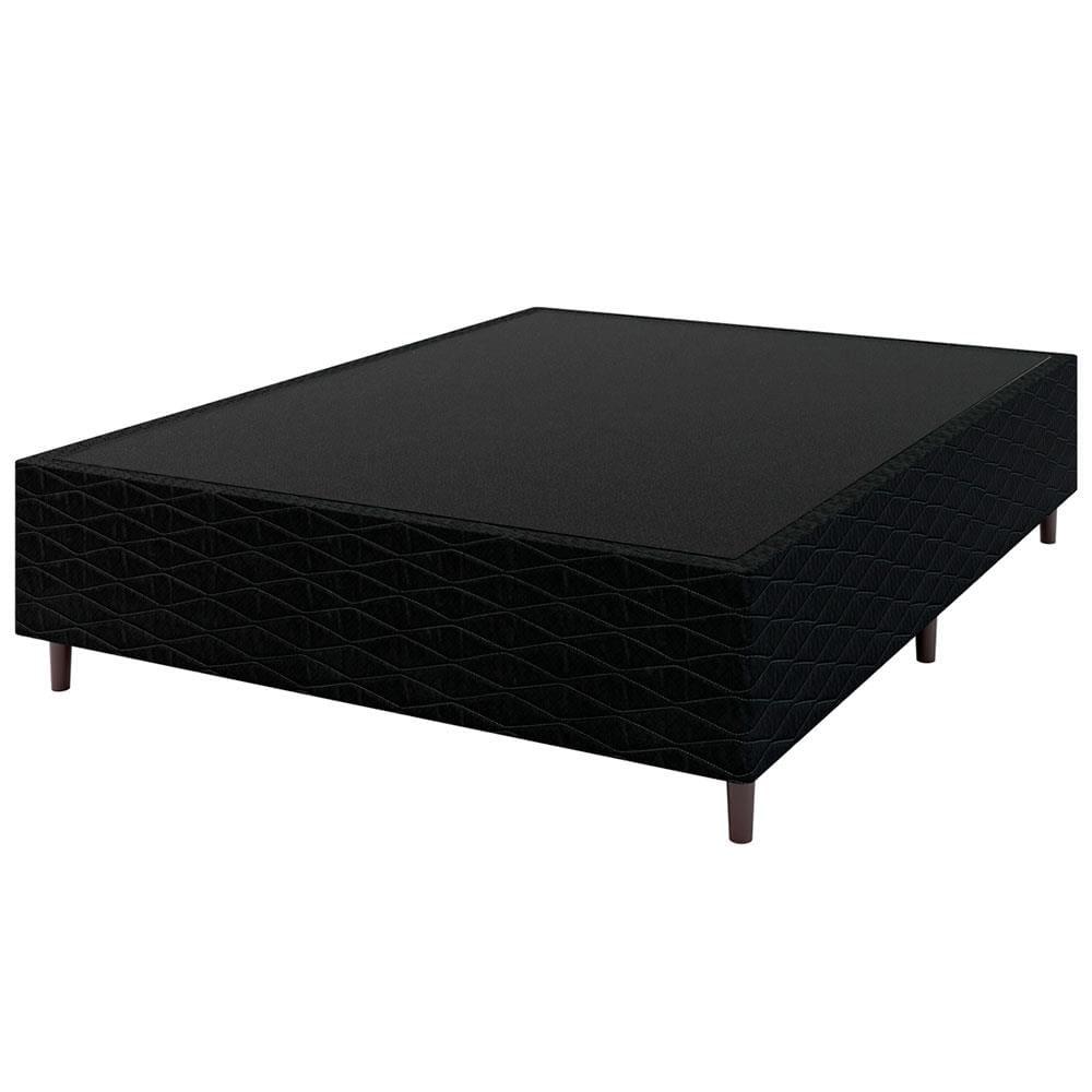 Cama Box de Casal Umaflex New Itália Black com Molas Ensacadas, Revestimento em Jacquard e Pillow Top D26 63X138X188cm - Preto - 6