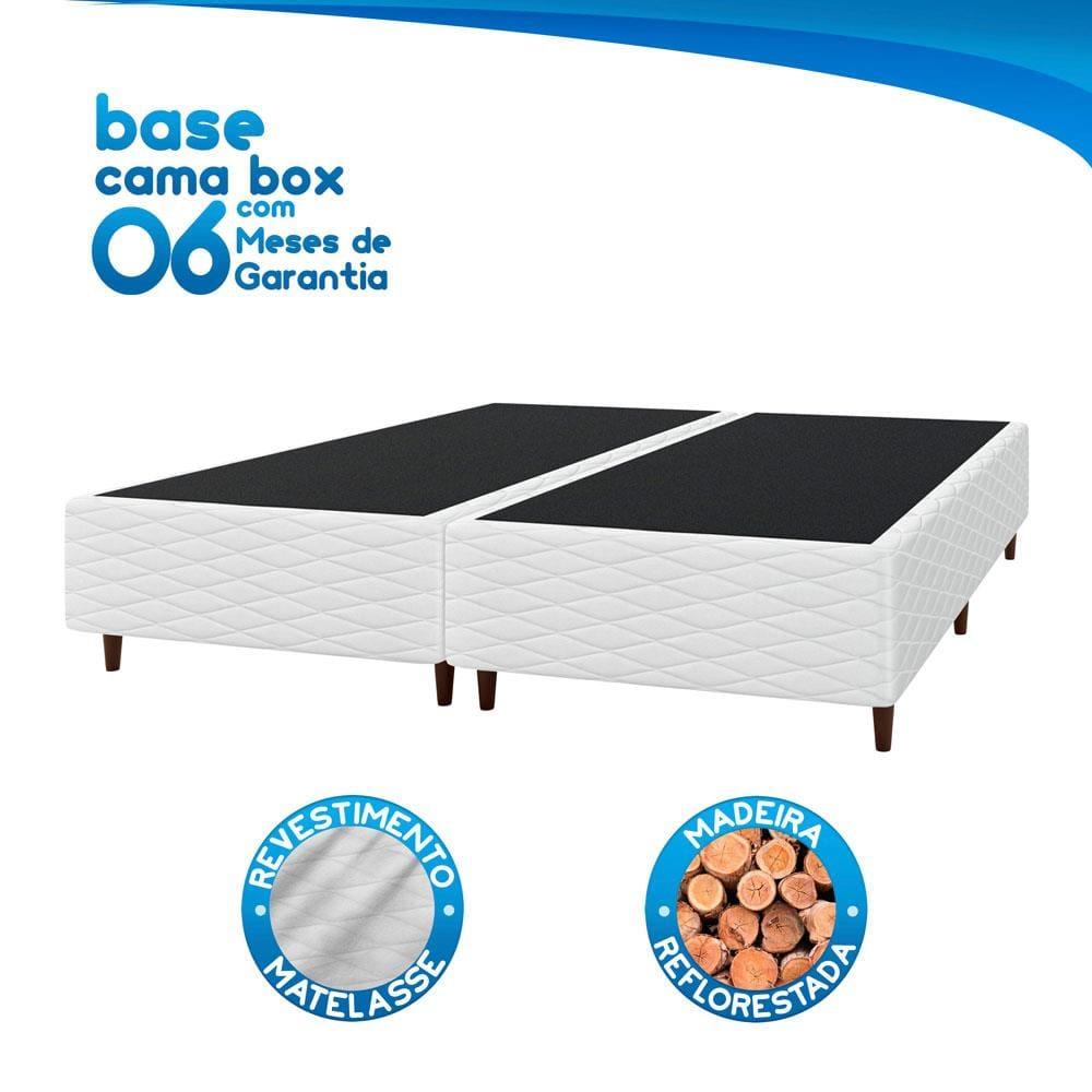 Cama Box Queen Size Umaflex New Itália com Molas Ensacadas e Pillow Top D26 - 63x158x198cm - Branco/Marrom - 6
