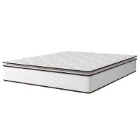 Cama Box Queen Size Umaflex New Itália com Molas Ensacadas e Pillow Top D26 - 63x158x198cm - Branco/Marrom - 2