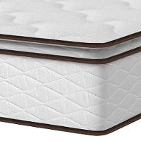 Cama Box Queen Size Umaflex New Itália com Molas Ensacadas e Pillow Top D26 - 63x158x198cm - Branco/Marrom - 3