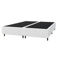 Cama Box Queen Size Umaflex New Itália com Molas Ensacadas e Pillow Top D26 - 63x158x198cm - Branco/Marrom - 5