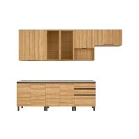 Cozinha Completa Bartira Cristal com 10 Portas, 3 Gavetas e 6 Prateleiras - 300cm de Largura - 2