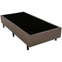 Cama Box de Solteiro Biflex Ilhéus com Molas Ensacadas e Euro Pillow 63x88x188cm - Marrom/Bege Estampado - 5