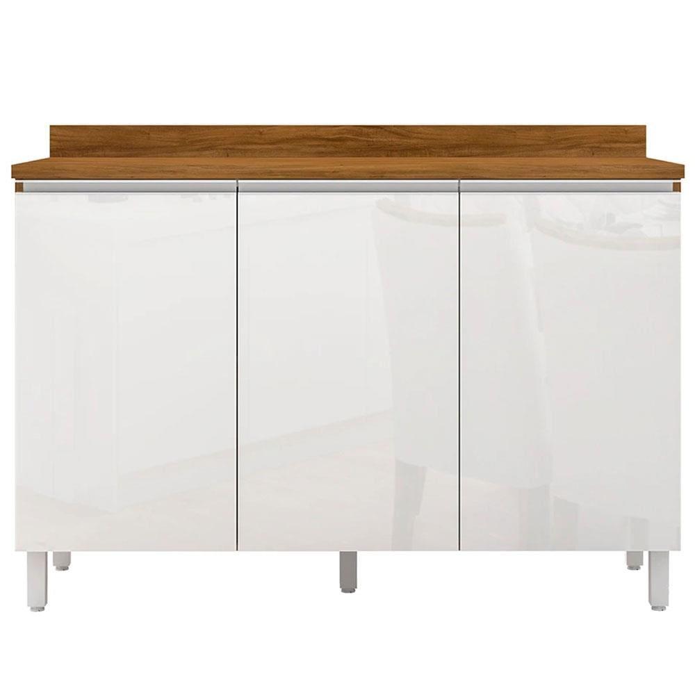 Cozinha Completa Bartira Amazonita com 7 Portas, 1 Gaveta e 4 Prateleiras - 280cm de largura - 7