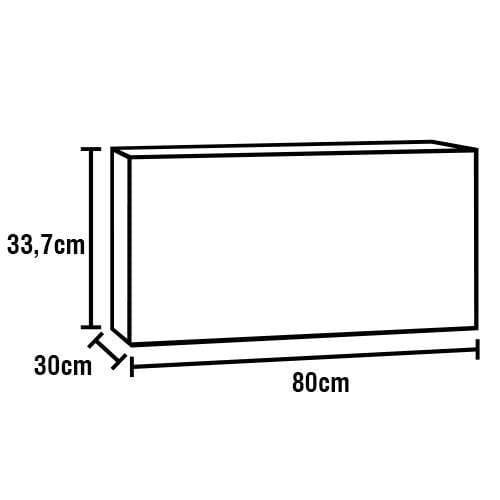 Cozinha Completa Bartira Amazonita com 7 Portas, 1 Gaveta e 4 Prateleiras - 280cm de largura - 9