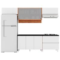 Cozinha Completa Bartira Amazonita com 7 Portas, 1 Gaveta e 4 Prateleiras - 280cm de largura - 2