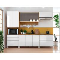 Cozinha Completa Bartira Amazonita com 9 Portas, 4 Gavetas e 7 Prateleiras - 271,2cm de largura - 3