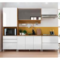 Cozinha Completa Bartira Amazonita com 9 Portas, 4 Gavetas e 7 Prateleiras - 271,2cm de largura - 10
