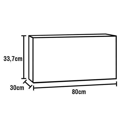 Cozinha Completa Bartira Amazonita com 8 Portas, 1 Gaveta e 4 Prateleiras - 280cm de largura - 8