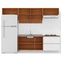 Cozinha Completa Bartira Amazonita com 8 Portas, 1 Gaveta e 4 Prateleiras - 280cm de largura - 3