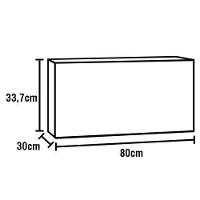 Cozinha Completa Bartira Amazonita com 8 Portas, 1 Gaveta e 4 Prateleiras - 280cm de largura - 8