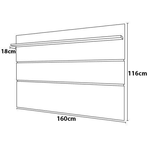 Rack com Painel Patrimar Marselha para TVs de até 50” - 6