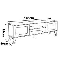 Rack Artely Charlotte com 180 cm de Largura, Ideal para TV de até 75” - 8