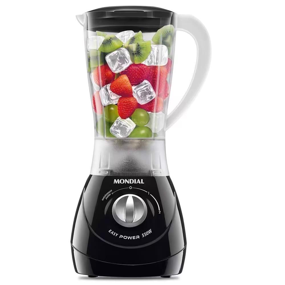 Fritadeira Elétrica Sem Óleo Air Fryer Mondial AF-36-FB 3,6L - Preto + Liquidificador Mondial Turbo Power L-99 FB 500W com 3 Velocidades - Preto - 2