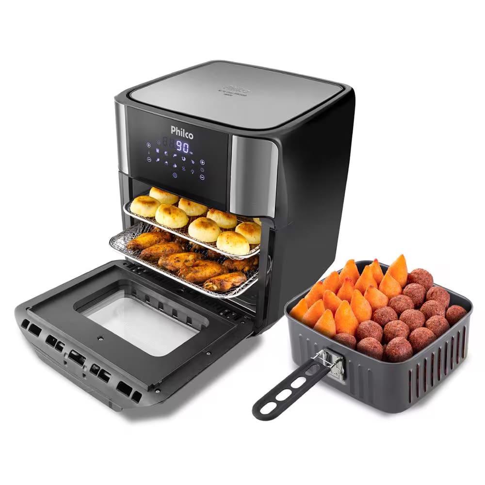 Fritadeira Elétrica Sem Óleo Air Fry Philco Oven PFR2200P 12L – Preta + Liquidificador Philco PH900 1200W com 12 Velocidades - Preto - 2