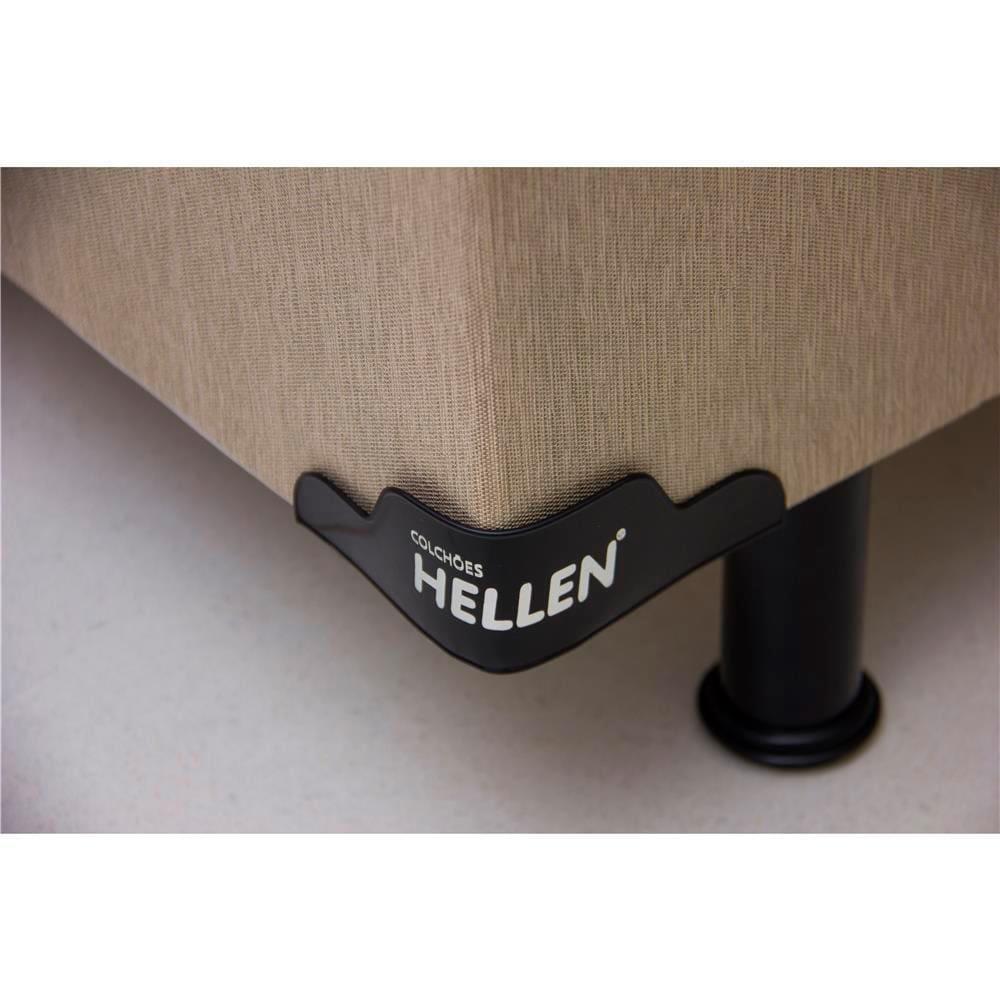 Cama Box King Size Hellen Alpha com EuroPillow e Molas Ensacadas 60x193x203 cm - Bege - 7