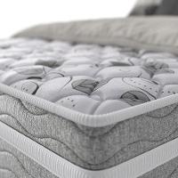 Cama Box King Size Probel Century D28 com Molas Ensacadas e Pillow Euro 70x193x203cm - Branco/Cinza - 7