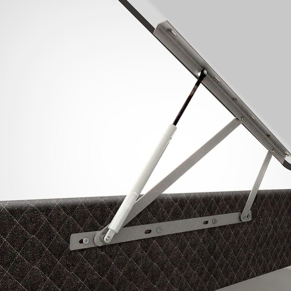 Colchão Queen Size Umaflex New Itália Black D26 com Molas Ensacadas e Pillow Top + Base Box Itaflex Universal com Baú 65,5x158x198 cm - Preto/Granite - 8