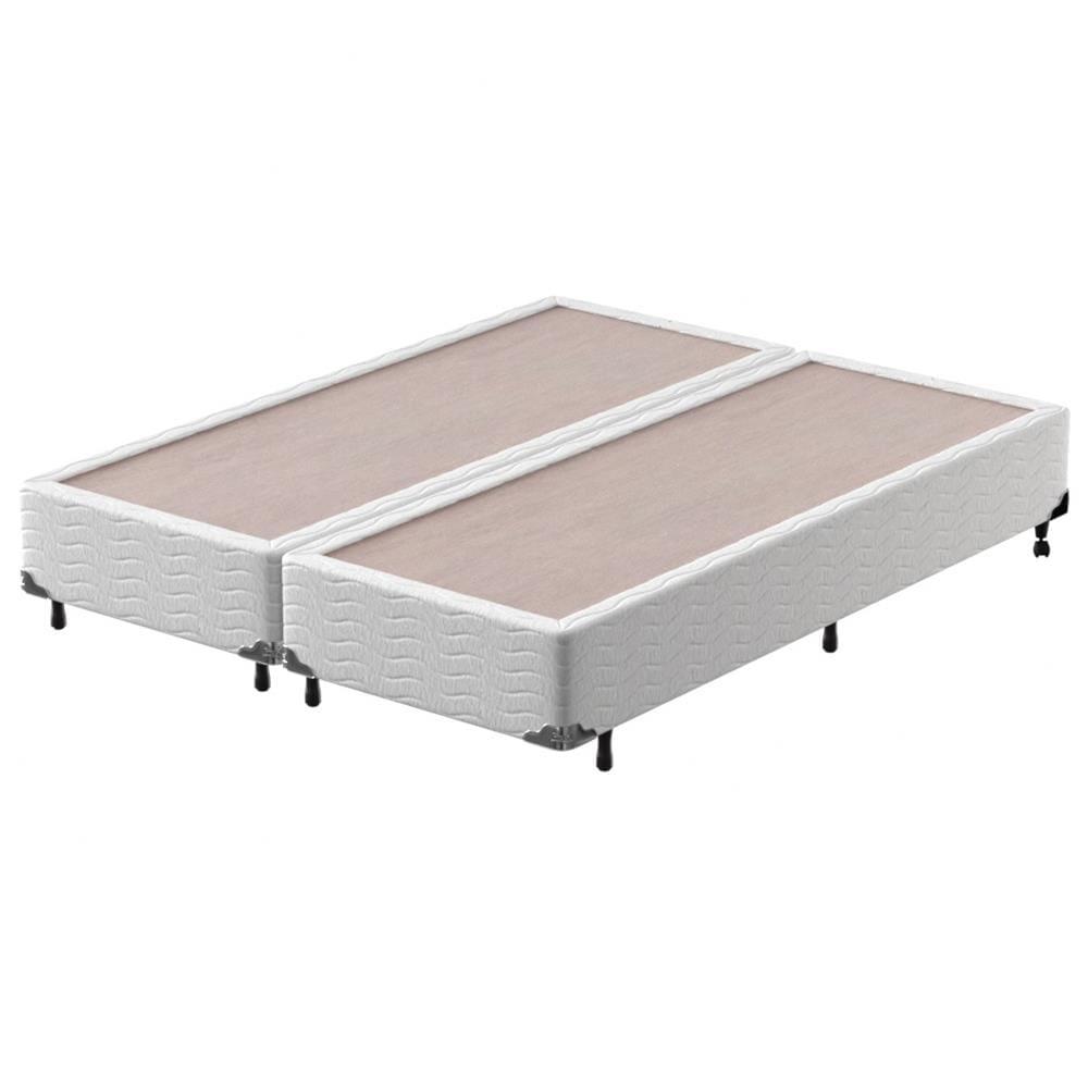 Cama Box King Size Probel Amsterdã D20, D33 com Molas Ensacadas e Pillow Top 72x193x203 - Branco/Preto - 4