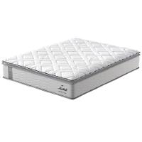 Cama Box King Size Probel Amsterdã D20, D33 com Molas Ensacadas e Pillow Top 72x193x203 - Branco/Preto - 3