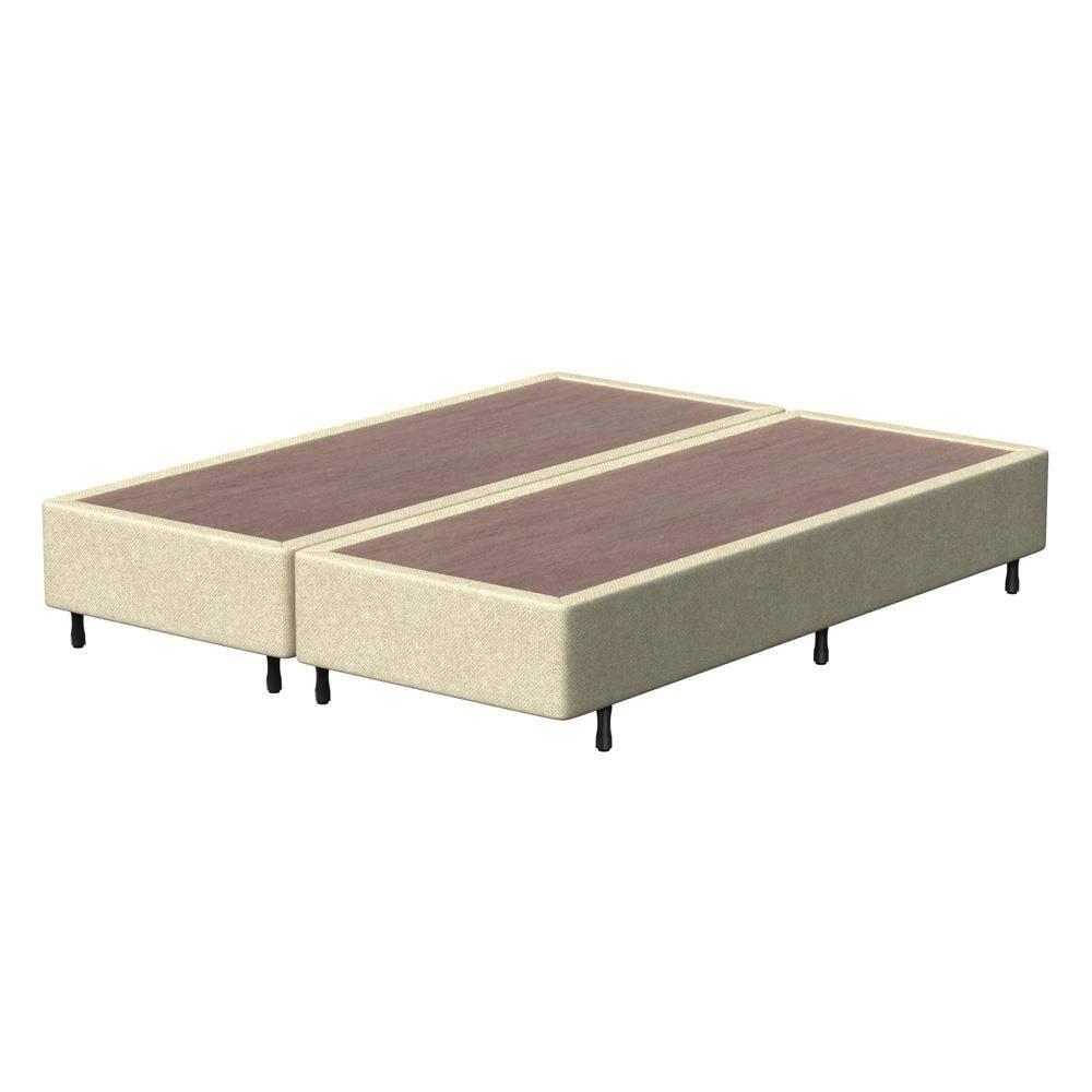 Cama Box Queen Size Probel Arezzo Revestido em Tecido Jacquard + Colchão com Pillow Euro e Molas Ensacadas Individualmente 26x188x158cm - Bege e Br - 6
