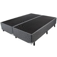Cama Box Queen Size Luckspuma Valência Comfort com Molas Ensacadas e Pillow Top 64x158x198cm - Cinza Rústico/Branco - 3