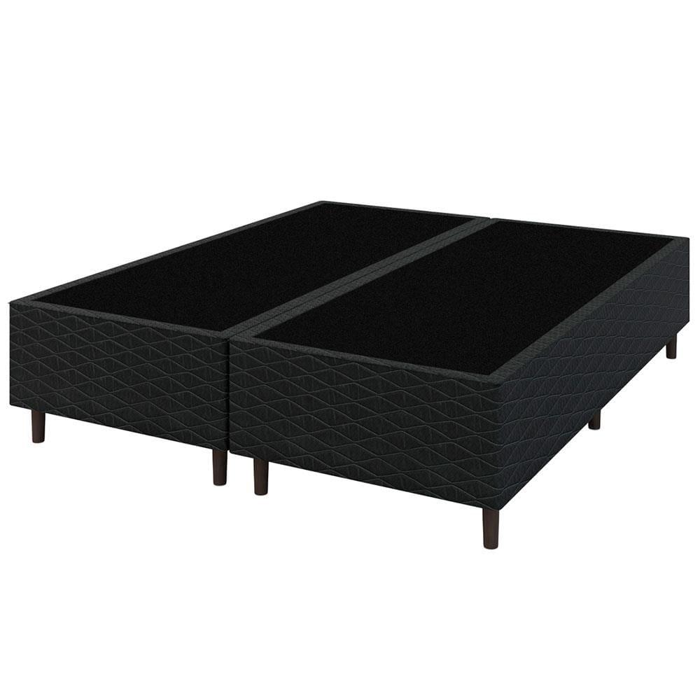 Cama Box Queen Size Umaflex New Itália Black com Molas Ensacadas, Revestimento em Jacquard e Pillow Top D26 63x158x198cm - Preto - 7