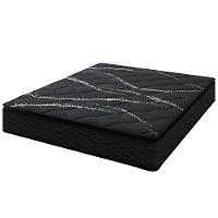 Cama Box Queen Size Umaflex New Itália Black com Molas Ensacadas, Revestimento em Jacquard e Pillow Top D26 63x158x198cm - Preto - 3