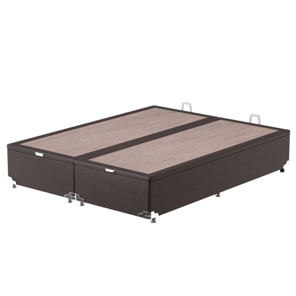 Cama Box Queen Size Probel Guarda Costas Próintense DF Espuma D33 68 x 158 x 198cm - Bege/Marrom - 4