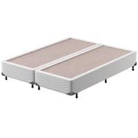 Cama Box Queen Size Probel Amsterdã D33 com Molas Ensacadas e Pillow Top 72x158x198 - Branco/Preto