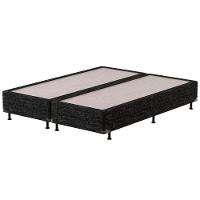 Cama Box Queen Size Probel Guarda Costas Premium Hiper Firme Espuma D20, 28 e 40 60x158x198cm - Branco/Preto - 9