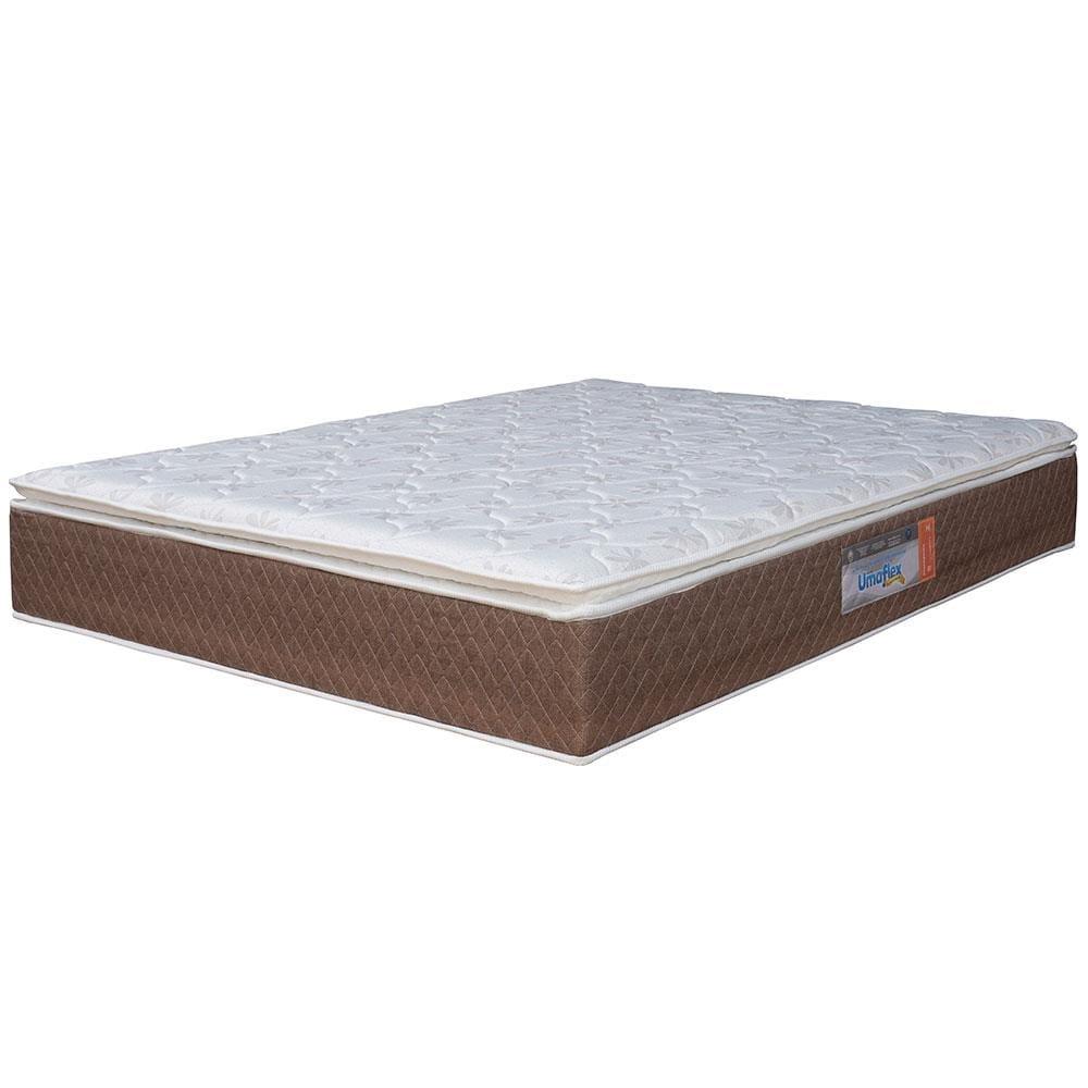 Cama Box Queen Size Umaflex Berlim com Molas Ensacadas 62x158x198cm - Castor/Branco - 3