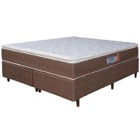 Cama Box Queen Size Umaflex Berlim com Molas Ensacadas 62x158x198cm - Castor/Branco - 2