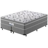 Cama Box Queen Size Probel Century D28 com Molas Ensacadas e Pillow Euro 70x158x198cm - Branco/Cinza - 2