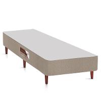 Cama Box Queen Size Castor Revolution com Mola Bonnel 66x158x198cm – Branco/Bege - 3
