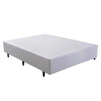 Cama Box Casal Herval Vitalle com Revestimento em Tecido Poliéster, Laterais com Bordado Matelassê e Colchão com Molas Maxpring 31x138x188cm - Cinza - 3