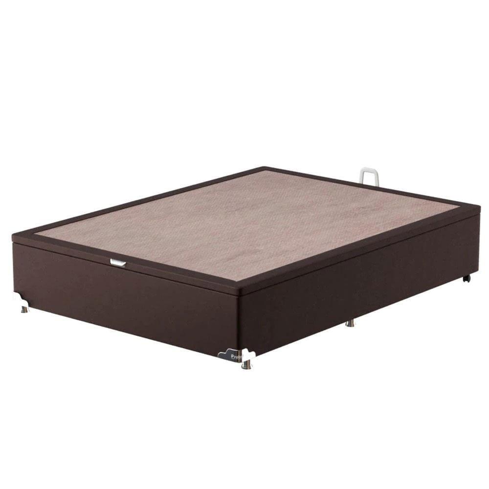 Cama Box de Casal Hellen Millenium Espuma D33 com Box Baú Probel Universal 59x138x188cm - Marrom/Bege - 6