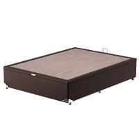 Cama Box de Casal Hellen Millenium Espuma D33 com Box Baú Probel Universal 59x138x188cm - Marrom/Bege - 6