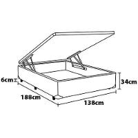 Cama Box de Casal Hellen Millenium Espuma D33 com Box Baú Probel Universal 59x138x188cm - Marrom/Bege - 8